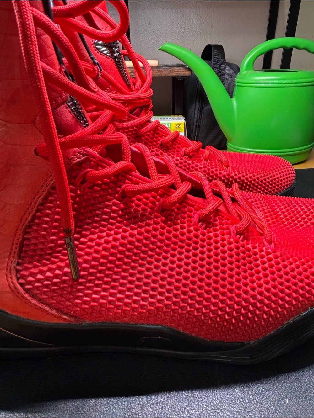 NIKE KOBE 9 KRM EXT HIGH RED MAMBA SNEAKERS. - Picture 13 of 16
